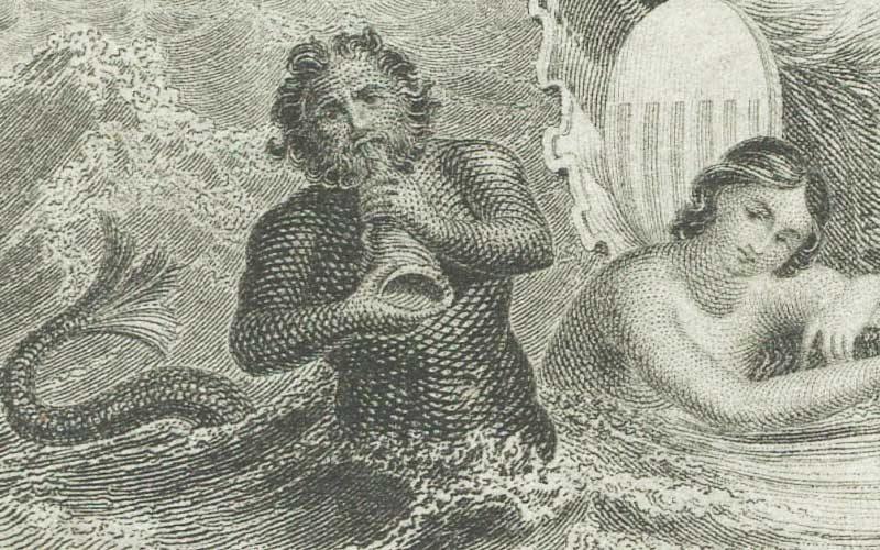 A certificate for a Naval Commission from signed by Ulysses S. Grant for John Parker to be promoted to Ensign in the Navy starting on July 17, 1875. Signed and issued on January 9, 1877. Grant's signature under text at lower right. Also signed by Secretary of Navy Geo. W. Robeson. George Maxwell Robeson (March 16, 1829 – September 27, 1897) appointed by President Ulysses S. Grant as Secretary of the Navy on June 25, 1869. Image of the eagle on top center; bottom center has a blue seal with image of Poseidon coming out of the sea with maidens, etc.