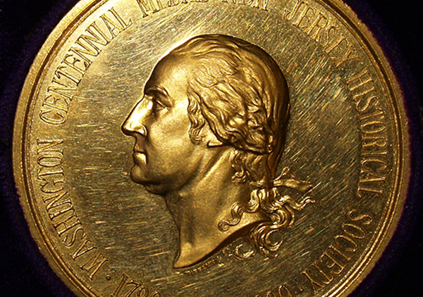 NJ Historical Society medal - George Washington